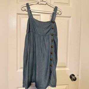 Chambray Babydoll Dress